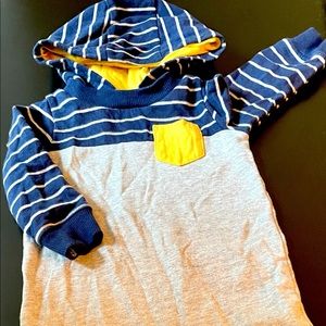 Carter’s 12 Month, Gray and Blue Hooded Romper